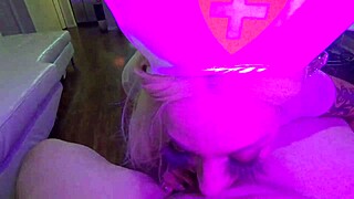 Unreal, Aya Ali, naughty nurse from Orlando, sucks dick as head doctor and gets cum everywhere!