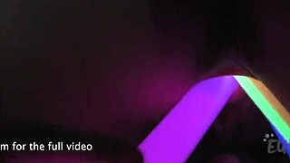 nice girl raquel gapes pussy with glowsticks first time
