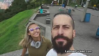 in medellin, he fucked this perfect latina babe in lingerie