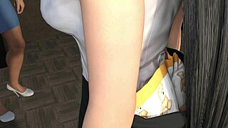 Discussing office clothing catastrophes with ripped clothes at work.