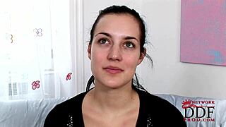 Carmen Croft flawless babe shows everything in casting interview.