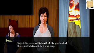 My new family episode 112 with small tits teen in hentai style