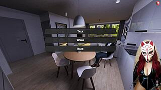 Horny college student masturbates to orgasm in classroom during voyeur game