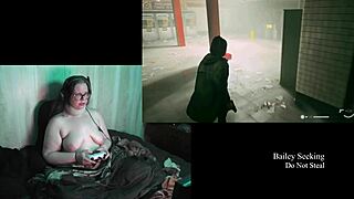 naked alan wake 2 playthrough with bbw anime girl in glasses and tattoos