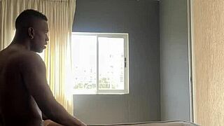 Amateur Couple Fucks In Bathroom With Friend