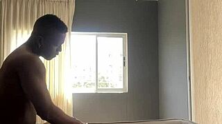 Amateur Couple Fucks In Bathroom With Friend