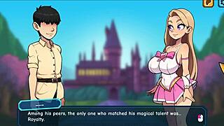 In the hentai game, Princess Sophia, the bratty princess, strips naked revealing her big tits and boobs in a 3D cartoon scene