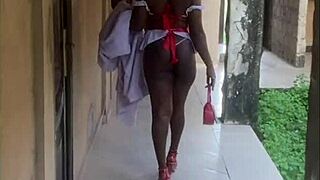 Anita's wet pussy gets fucked in doggystyle as a private nurse in hospital.