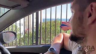 Teen widow lures three guys to fuck her ass and pussy in haunted house