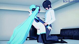 hatsune miku and rin in intense sex