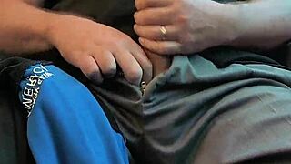 Look at Mycock4u2see jerking and cumming hard on the train