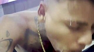 Gay Friend Sucks My Big Cock in Bedroom