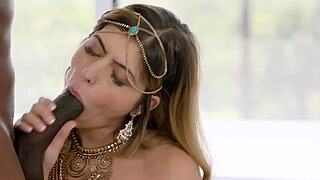 Blacked Arab Girl Takes BBC Deep with Creampie Finish 🖤💦