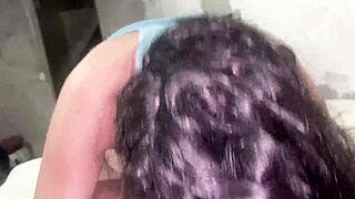 Cute young couple deepthroats and swallows cum!