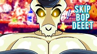 Boyfriend says, 'Tabi, you're adored.' In Friday night funkin hentai with oral action.