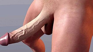 Huge White Dick Bounce in 3D Cartoon Animation