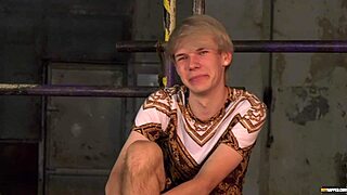 Blindfolded Gay Gets Waxed And Blowjob In Dungeon