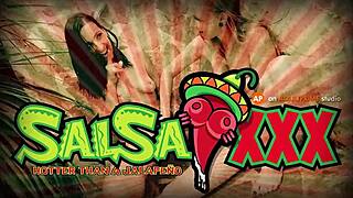 Threesome pool party turns sloppy with squirting