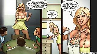 the husband says, 'what's going on here?' as he catches his best friends gangbanging his wife in interracial cheating