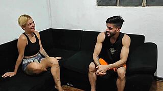 carmona brings hisak home, but ends up with his friend in a fetish session