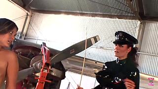 Amazing Lesbian Friends In Heels And Shoes, Licking Asses And Tits With Strap On In Warehouse