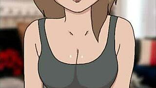 What a wild Xmas visitor in hentai!