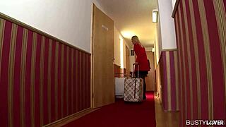 Does busty maid kira queen fuck hotel guest chelsey lanette?