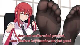 Makima's SLAVE TRAINING with femdom feet humiliation.