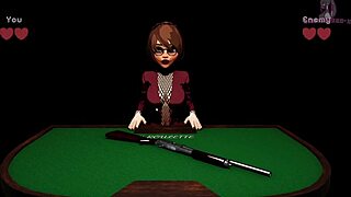 what happens in x roulette blowbang with huge cocks and squirting?