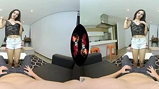 Tiny Latina Teen Feels Tight Pussy Pounding in VR Reality