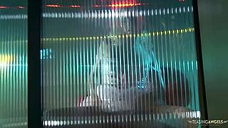 Rollerblading In Her Pink Stockings Around Her Boyfriend Made Her Want To Ride His Dick