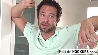 hot college girl surprises with big dicked roommate bang