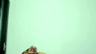 I'm a young goth latina doing first anal with glass dildo. It stretches my big ass.