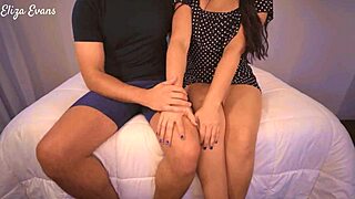 I invite boyfriend's friend for hot fuck and cum fill