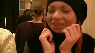 Redhead Slut Banged in Public Toilet