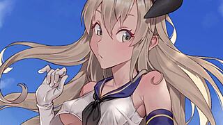 Shimakaze Turns You Into Her Sexual Slave In Hentai Femdom Scene