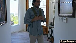 This teenage stunner in heels is riding cock before giving oral in a taboo storyline! 😍