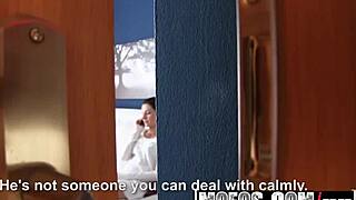 Can you believe gorgeous brunette Arian Joy rides her voyeur on Pervs on Patrol?