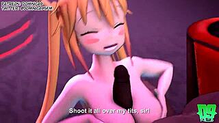 Check out Maid Dragon Tohru in this hentai sex for cash scene with monsters.