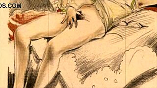 Vintage Erotic Drawings Of Antique Scenes