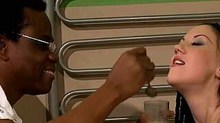 20 yo hungarian gets hard spanking before big black cock action