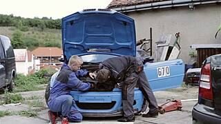 Is this electrifying doggy pounding too intense for the mature amateur?