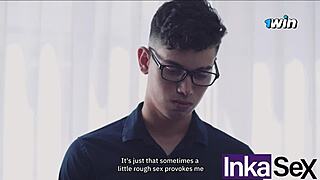 Latina Wife Deceives Husband Reading Magazine