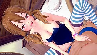 La Hermanastra Quiere Cariño Usando Su Traje De Baño En La Cama