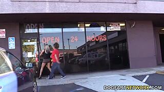 Abbey Brooks lets her cuckold watch 😏