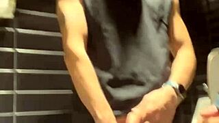 We explore the bathrooms at the pool in the USA.