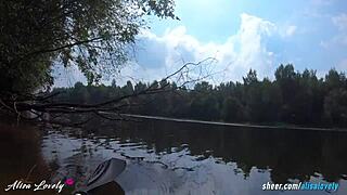 i noticed us in risky outdoor fuck by the river bank with alisa lovely