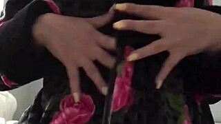 Blonde teen vibrates her pink pussy