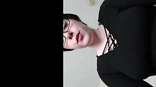 Goth girls with large breasts suffer in this compilation of sexting messages