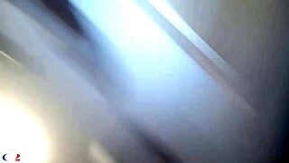 Blonde amateur in 1980s dress gets ass to mouth spanking